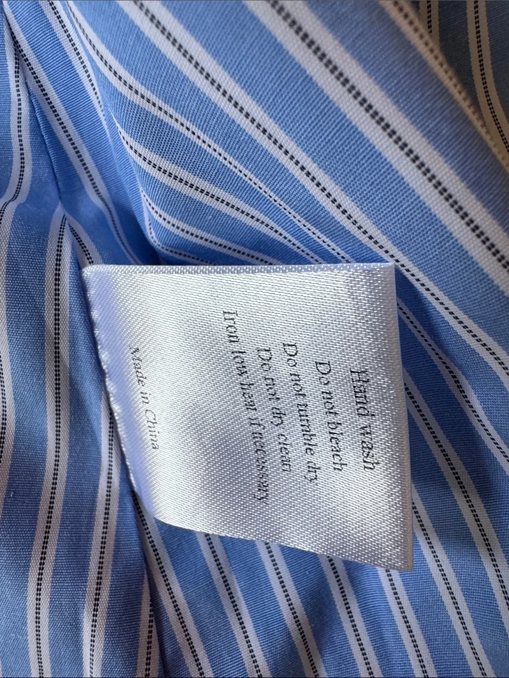 IVIVI Blue Striped Tie-Front Top and shorts Set size L top M bottom